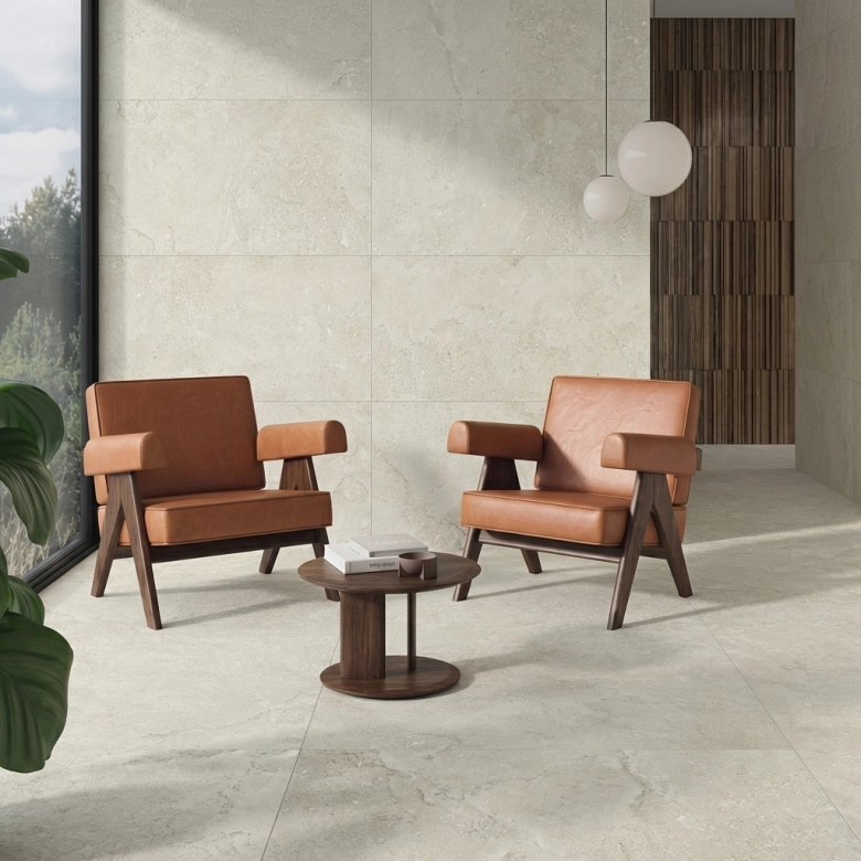 Carrelage sol effet pierre Zadar beige 60*60 cm