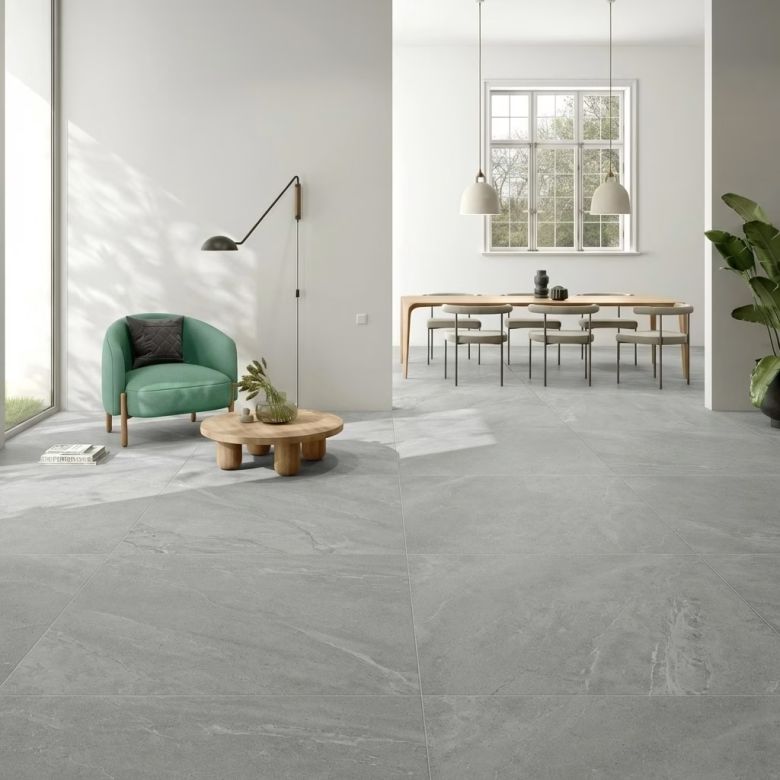 Carrelage sol effet pierre Stèle perle 30x60 cm