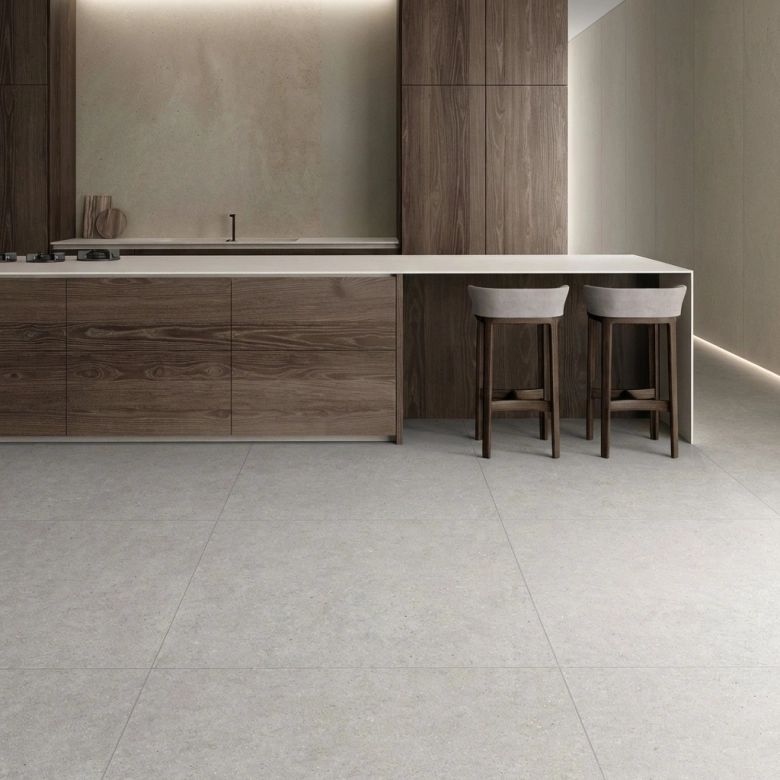 Carrelage sol effet pierre naturelle Turin perle 60x60 cm