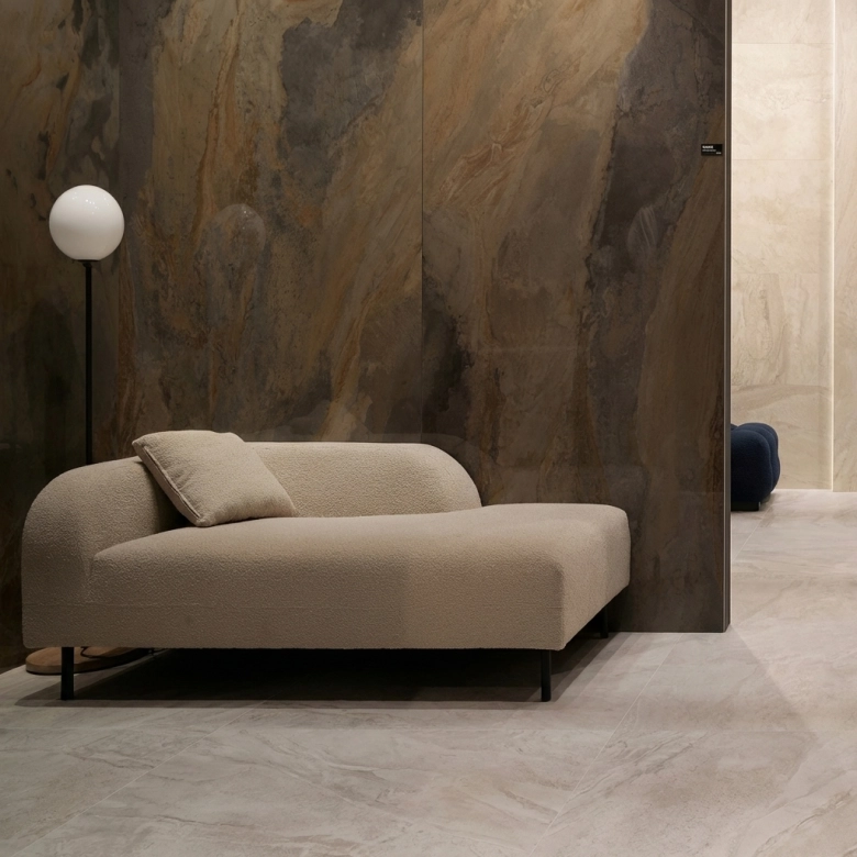 Carrelage sol effet pierre Tías nature 30x60 cm