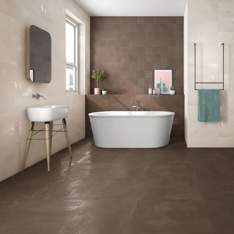 Carrelage sol effet métal Oxydo oxide 60x60 cm