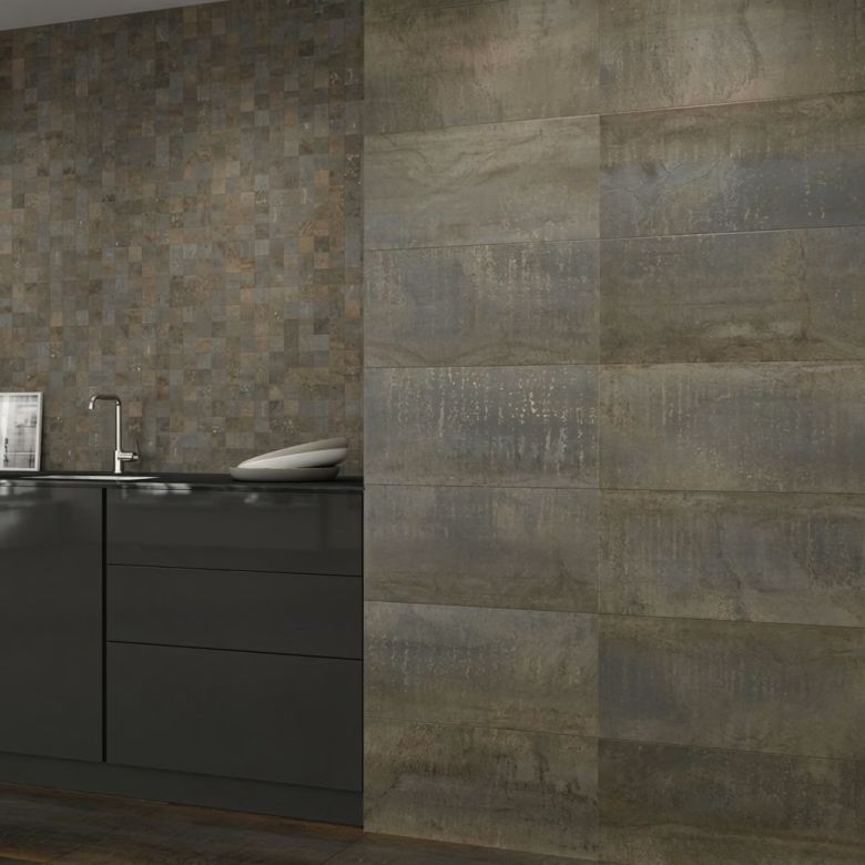 Carrelage sol effet Métal rust 3060 cm
