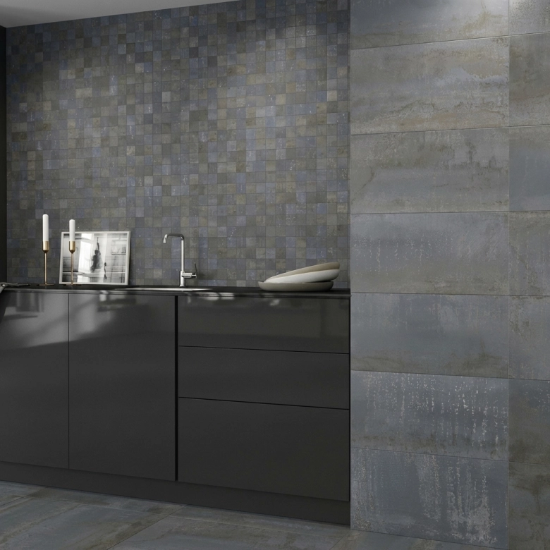 Carrelage sol effet Métal iron 30*60 cm