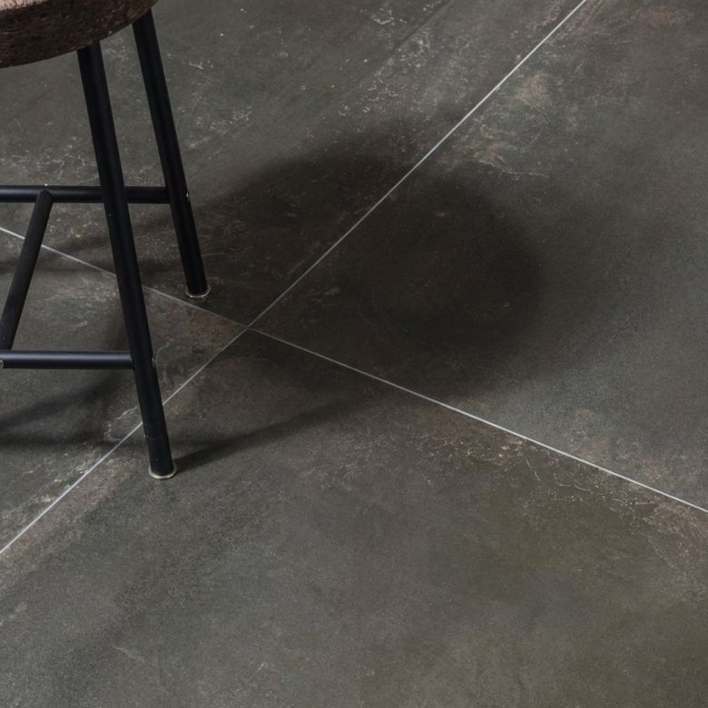 Carrelage sol effet métal Connors black 60x120 cm