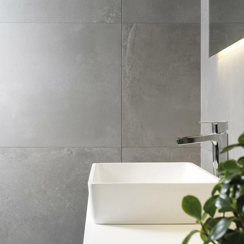 Carrelage sol effet métal Connors silver 60x120 cm