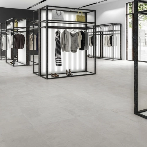 Carrelage sol effet métal...