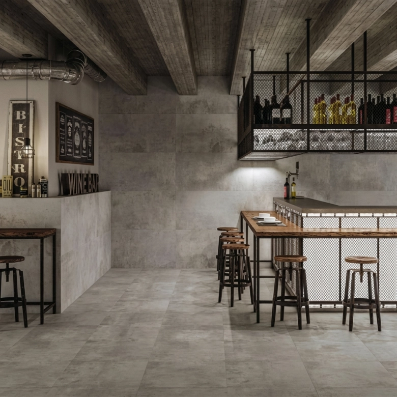 Carrelage sol effet métal Magnétik grey 29.7*59.5 cm