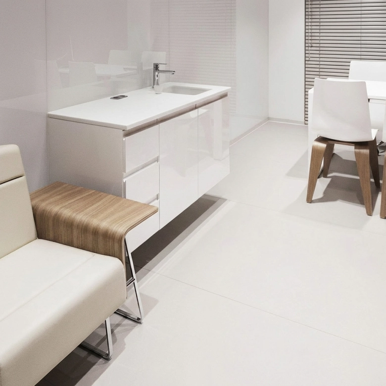 Carrelage fin sol et mur Extra blanco 100x100 cm