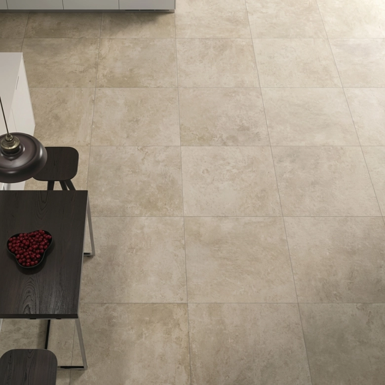 Carrelage fin sol et mur Under smoke 100x100 cm