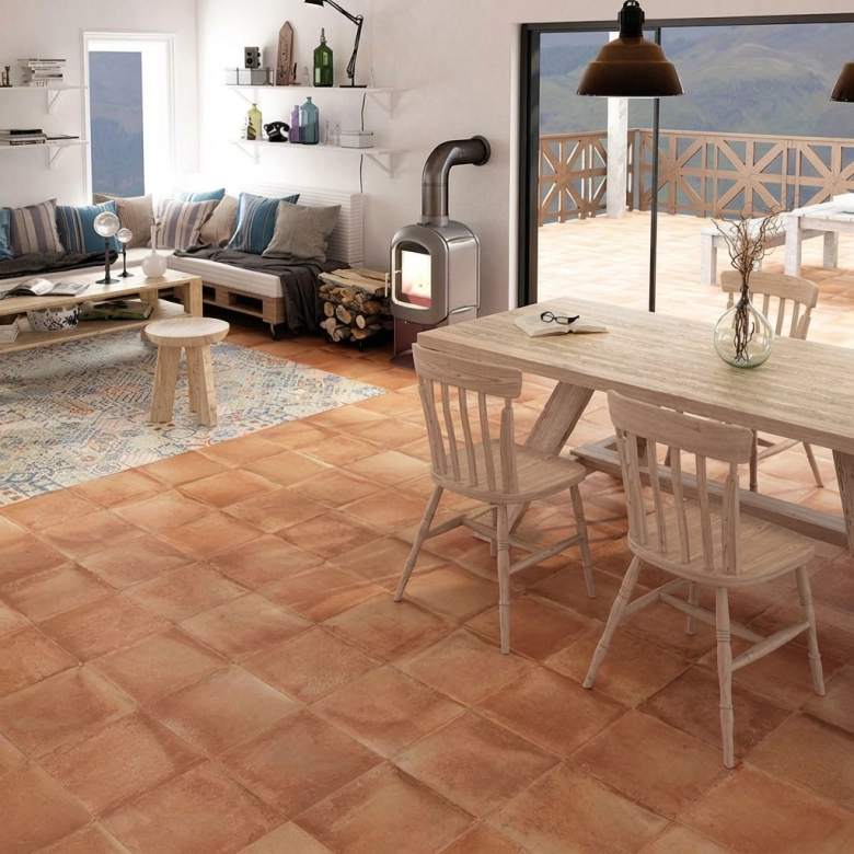 Carrelage sol traditionnel Sabbia cotto 33,15x33,15 cm