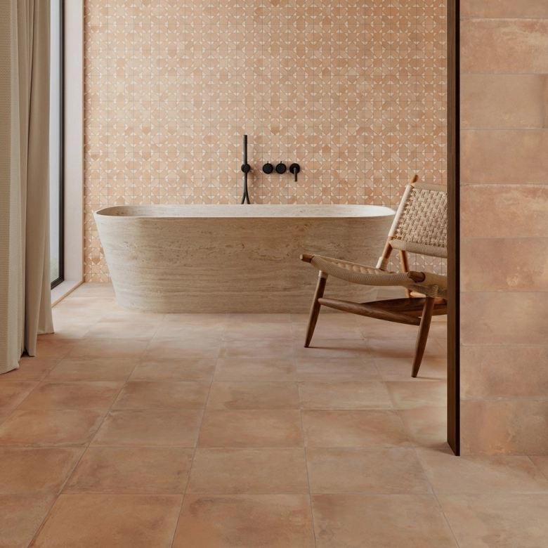 Carrelage sol traditionnel Cabane sable 33,15x33,15 cm