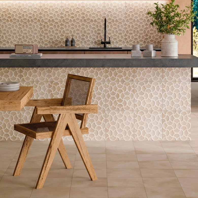 Carrelage sol et mur traditionnel Ansouis beige 33x33 cm