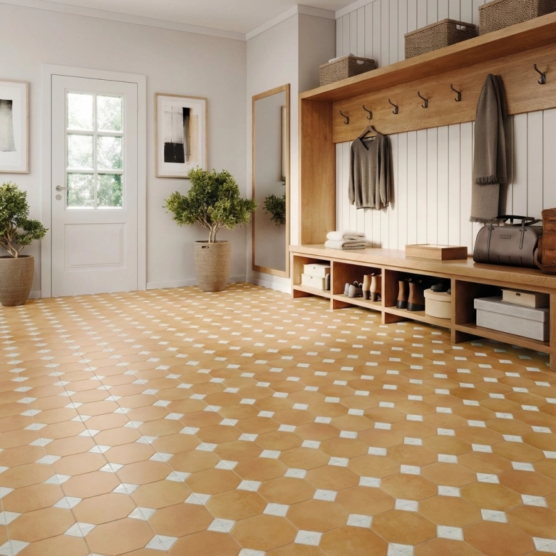 Carrelage sol traditionnel Kent naturel 33x33 cm