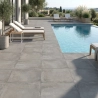 Carrelage sol extérieur moderne Prestige argent R11 60x60 cm