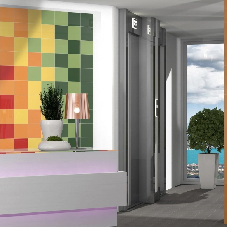 Carrelage mur Sunshine brillant Vert 20x20 cm