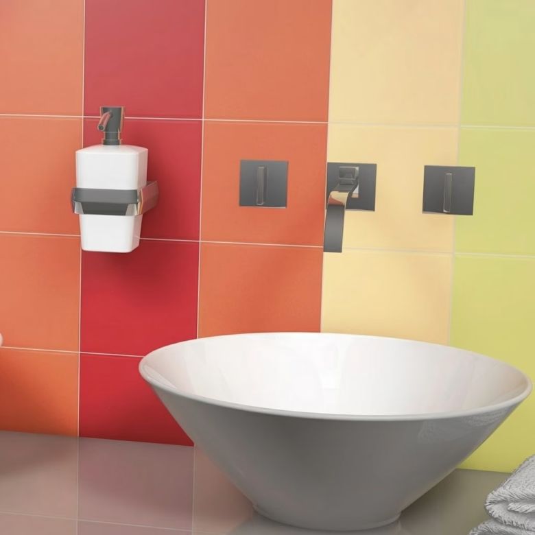 Carrelage mur Sunshine mat Orange 20x20 cm