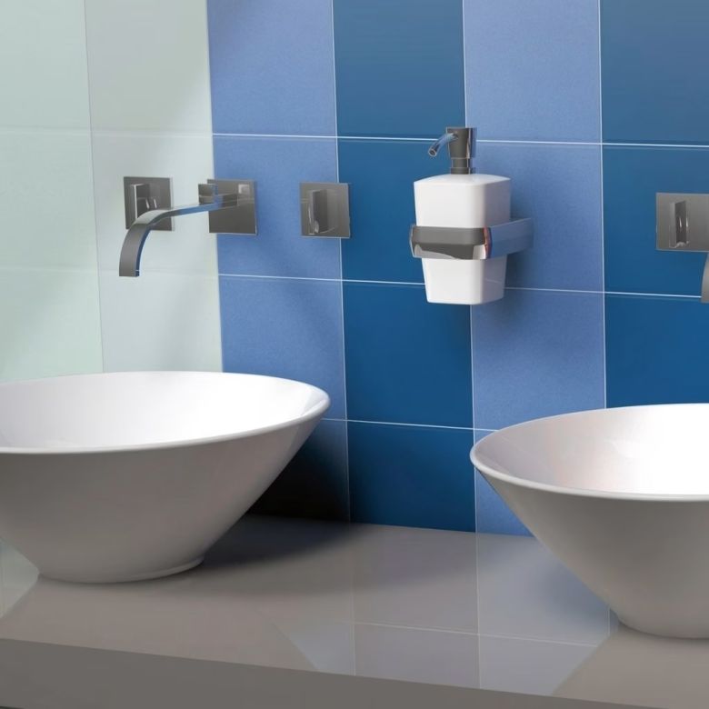 Carrelage mur Sunshine mat Bleu azur20x20 cm