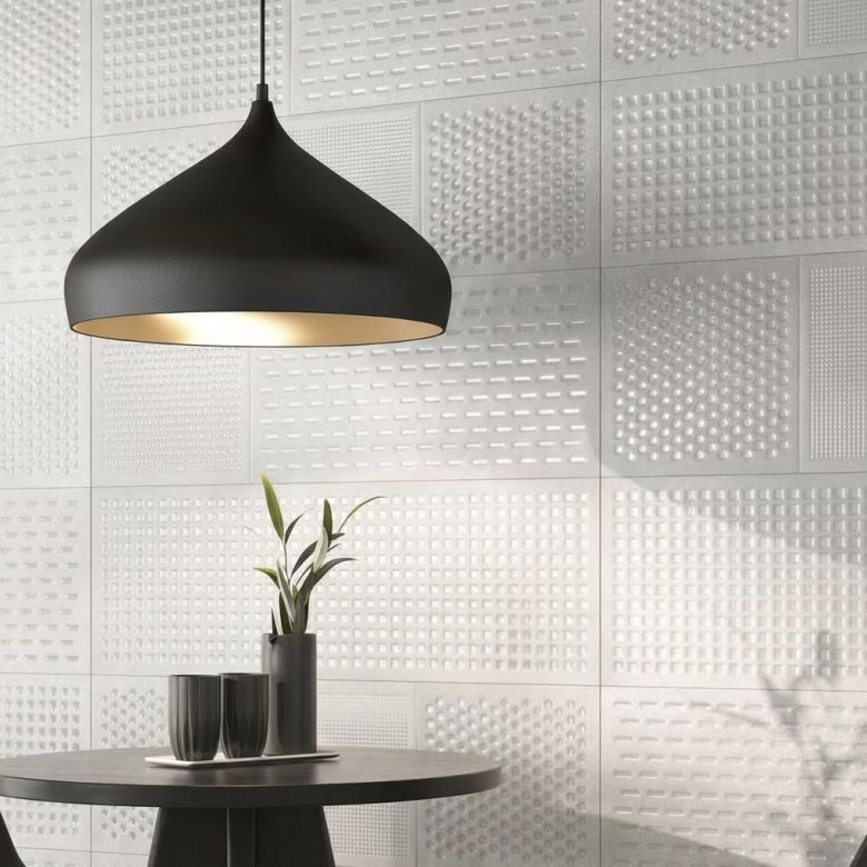 Carrelage mur Crystal Lancer nickel 30x90 cm