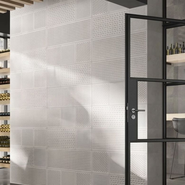 Carrelage mur Crystal Lancer nickel 30x90 cm