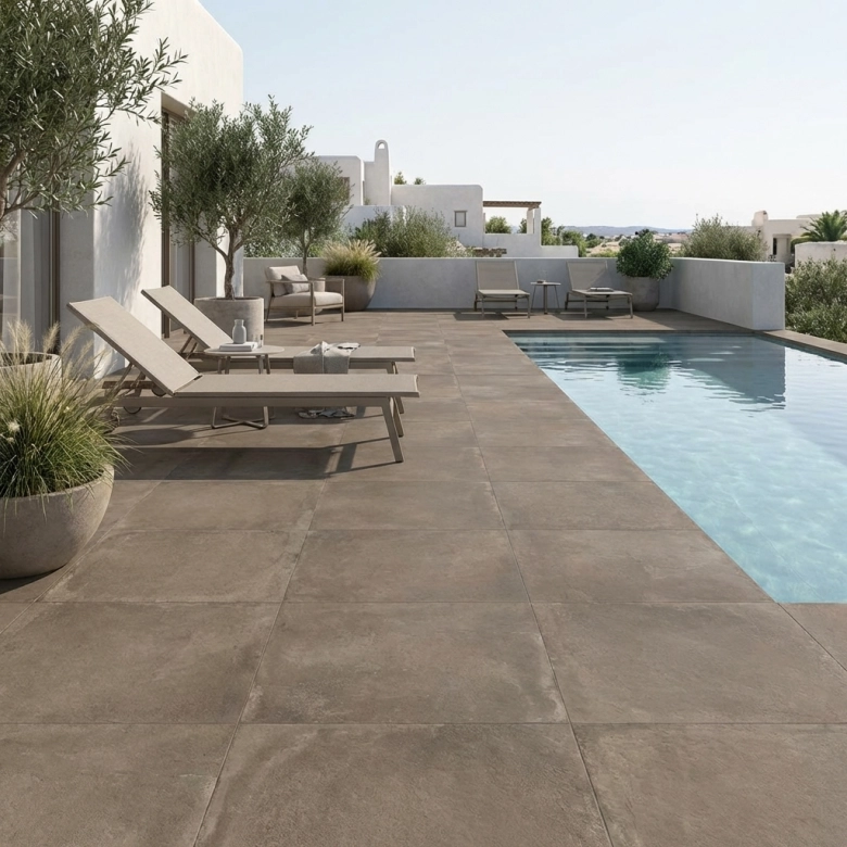 Carrelage sol extérieur moderne Prestige ambre R11 60x60 cm