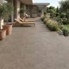 Carrelage sol extérieur moderne Allure taupe R11 59,2*59,2 cm