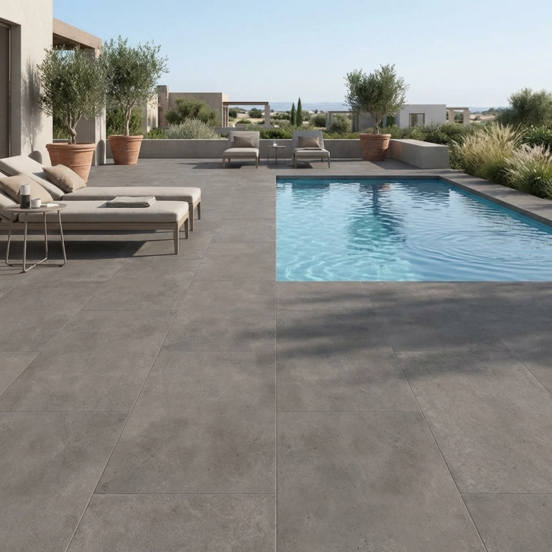 Carrelage sol extérieur moderne Allure grafito R11 60*120 cm