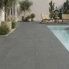 Carrelage sol extérieur moderne Concretum anthracite R11 60x60 cm