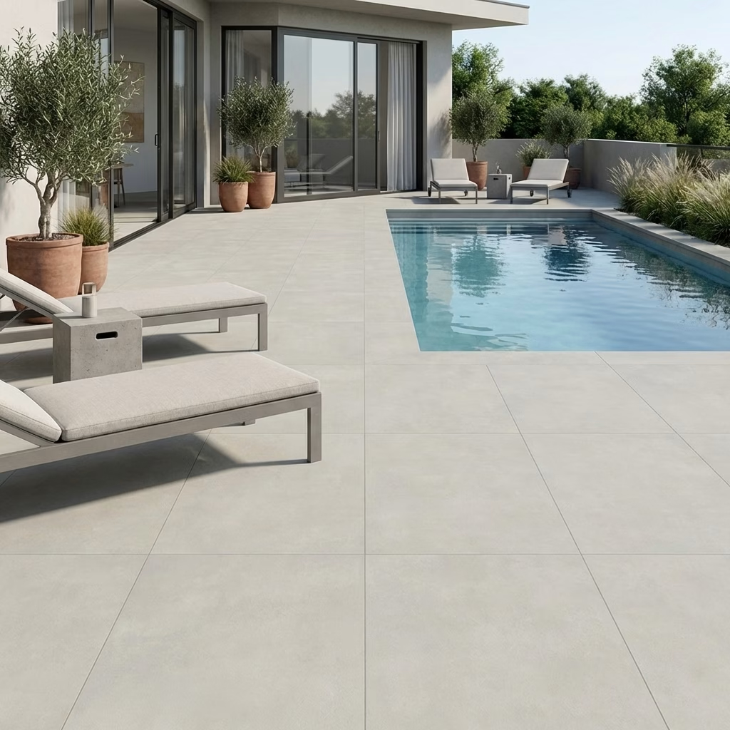 Carrelage sol extérieur Moderne Inédit grège R11 30x60 cm - Réflex Boutique