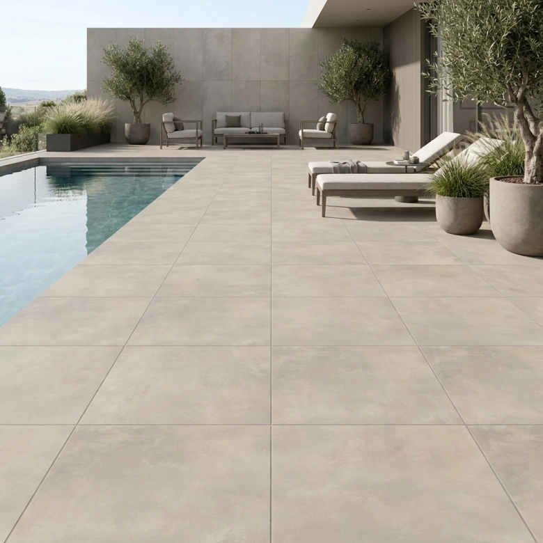 Carrelage sol extérieur Moderne Inédit sable R11 30x60 cm