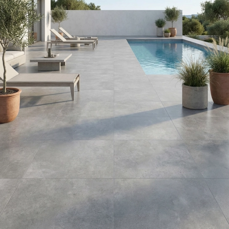 Carrelage sol extérieur moderne Design pearl R11 60x60 cm