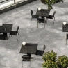 Carrelage sol extérieur moderne Tech grigio R11 60x60 cm