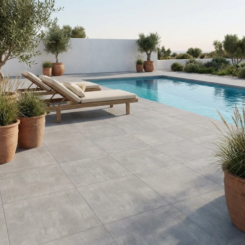 Carrelage sol extérieur moderne Club grigio R11 60x60cm