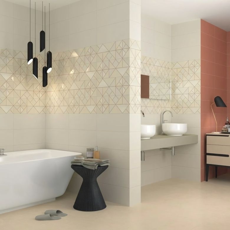 Carrelage mur Décor amazing Cream20x50 cm