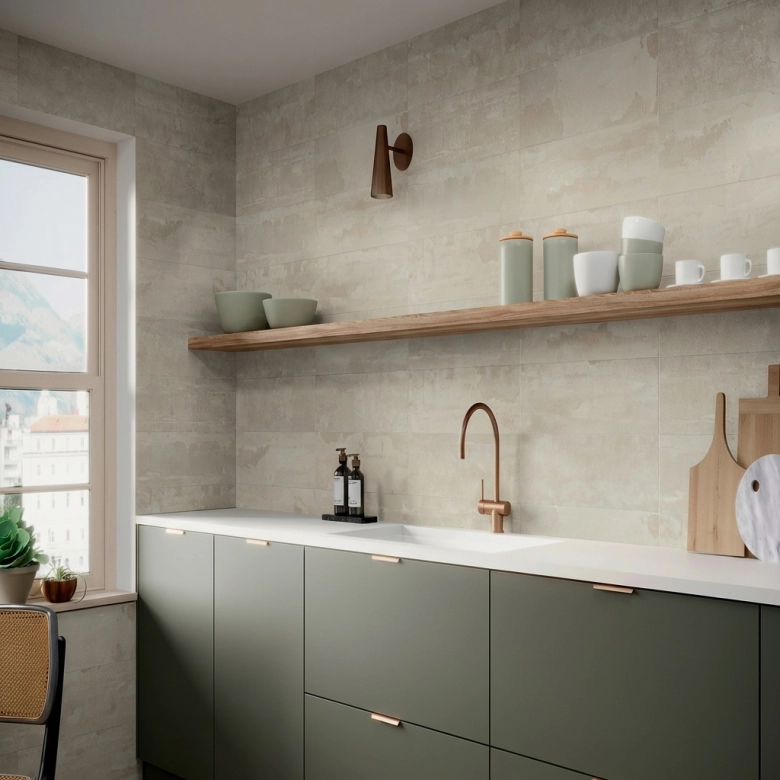 Carrelage mur Urban taupe 20x60 cm