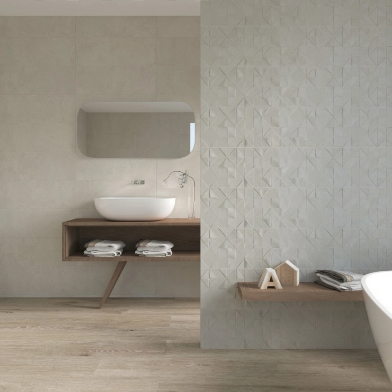 Carrelage mur Viena marfil 30x90 cm