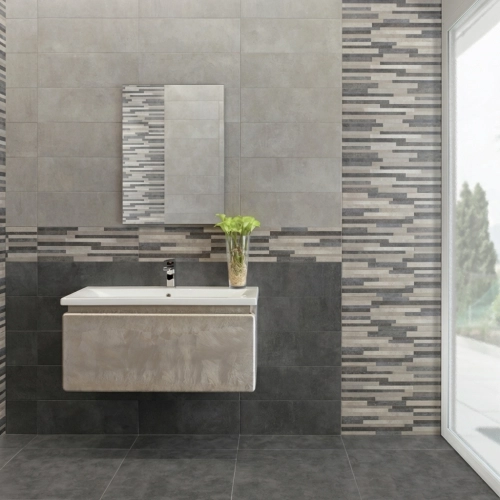 Carrelage mur New York gris...