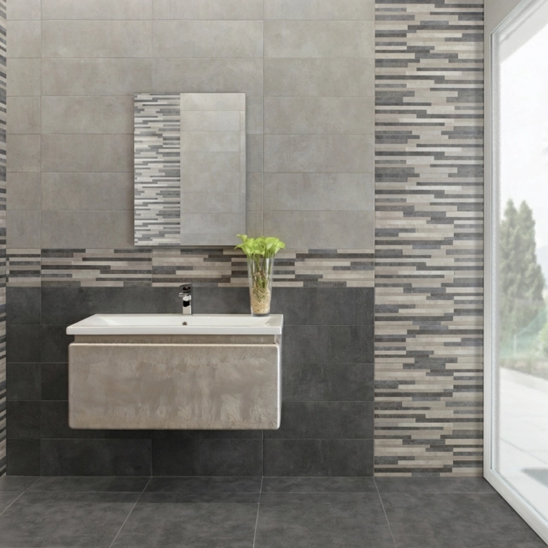 Carrelage mur New York gris 20x60 cm