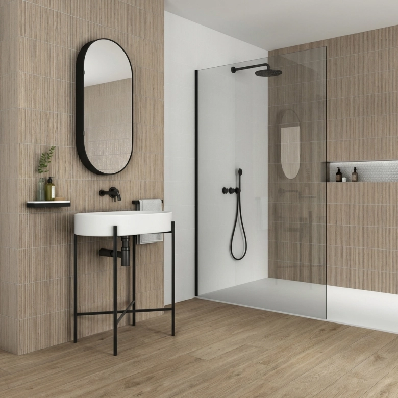 Carrelage mur Tortuga blanco 20x60 cm