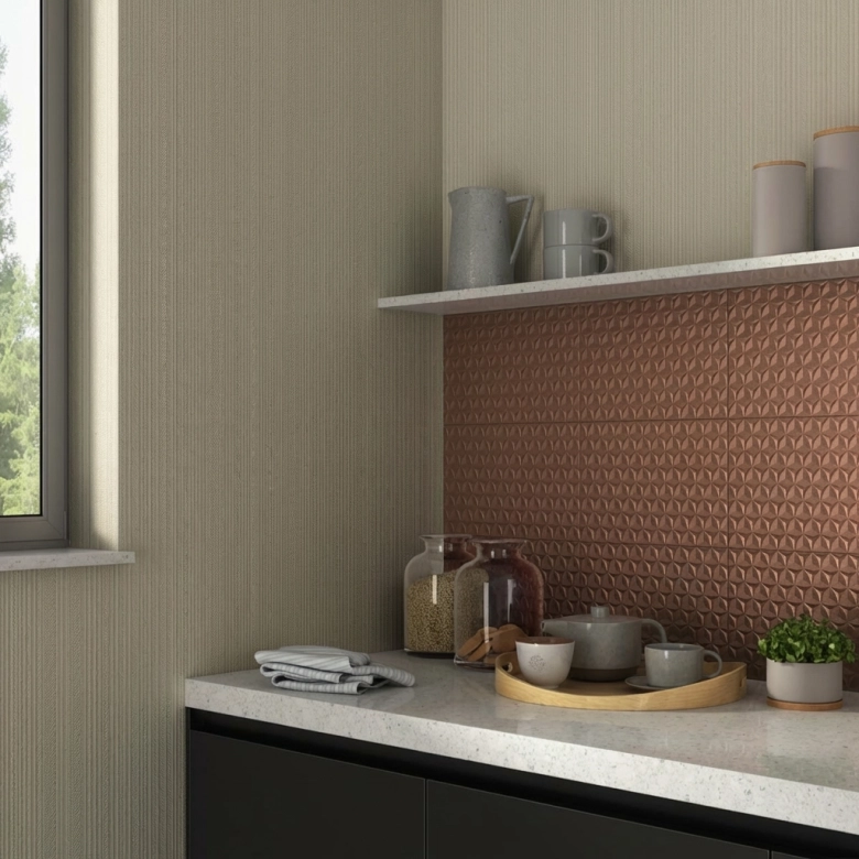 Carrelage mur Tortuga velvet cobre 20x60 cm