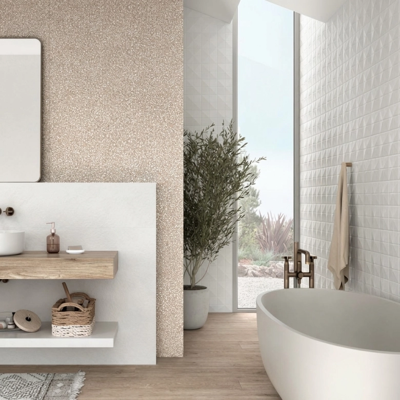 Carrelage mur Kenya Décor meridiana blanco 25x75