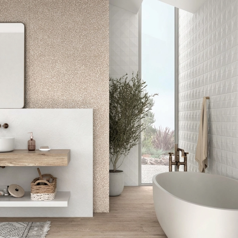 Carrelage mur Kenya Décor banus terra 25x75 cm