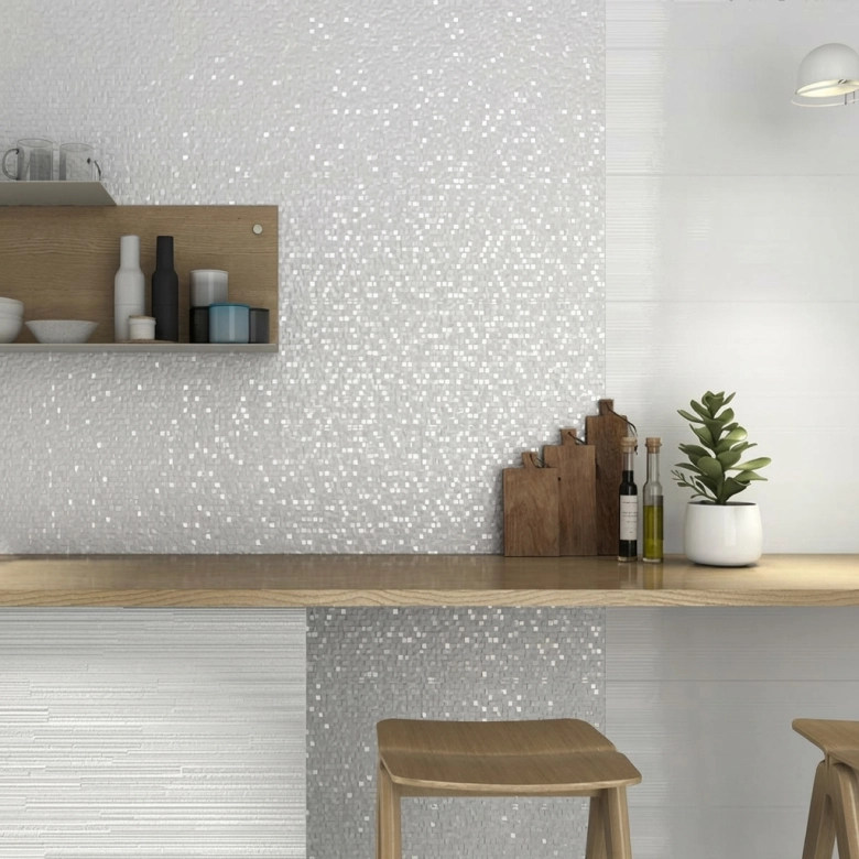 Carrelage mur Musik blanco 25x75 cm