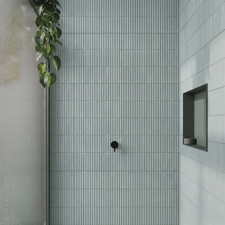 Carrelage mur Décor Gaspésie turquoise 32x62,5 cm