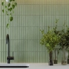 Carrelage mur Décor Gaspésie menthe 32x62,5 cm