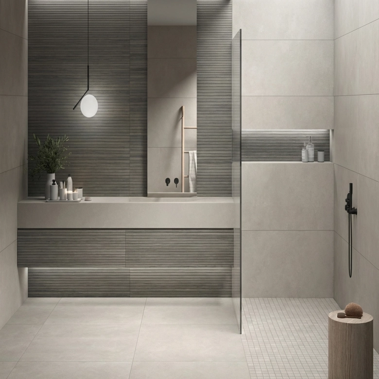 Carrelage mur Décor Bois Manaus gris 60x120 cm