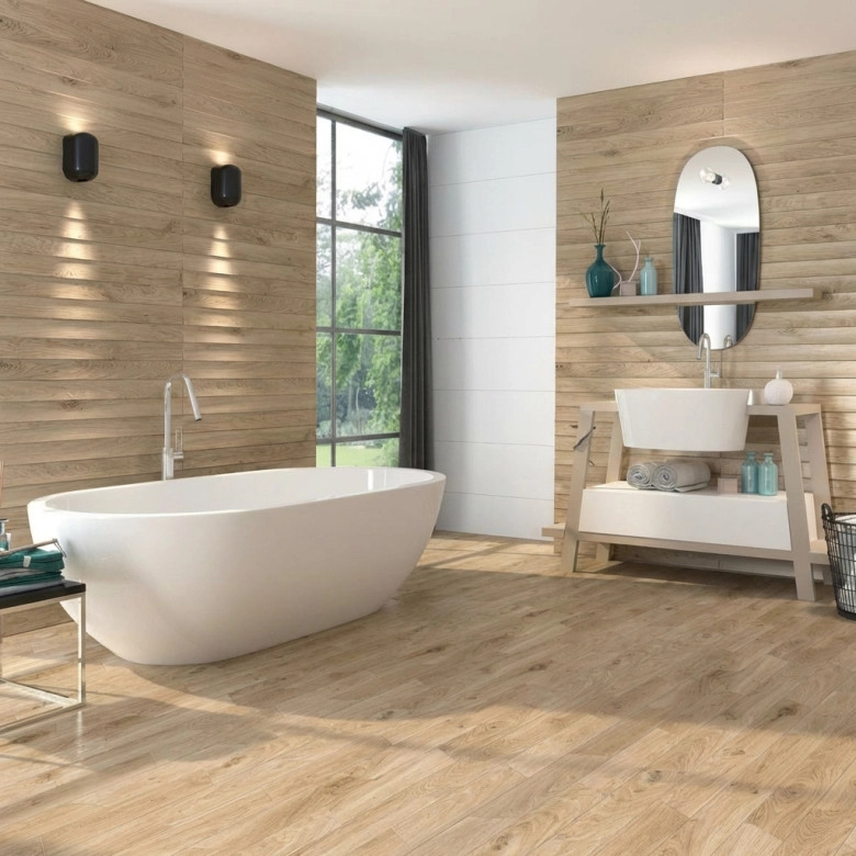 Carrelage mur Bosco white 30x90 cm