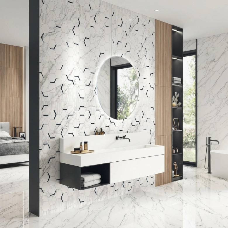 Carrelage mur Décor Bois Dinizia chêne 30x90 cm