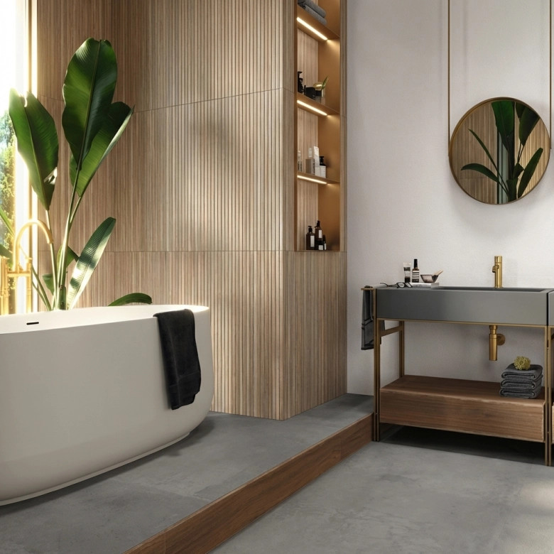 Carrelage mur Décor Bois Dinizia chêne 30x90 cm