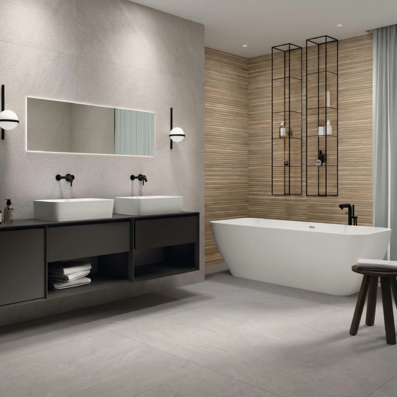 Carrelage mur Décor Bois Dinizia chêne 30x90 cm