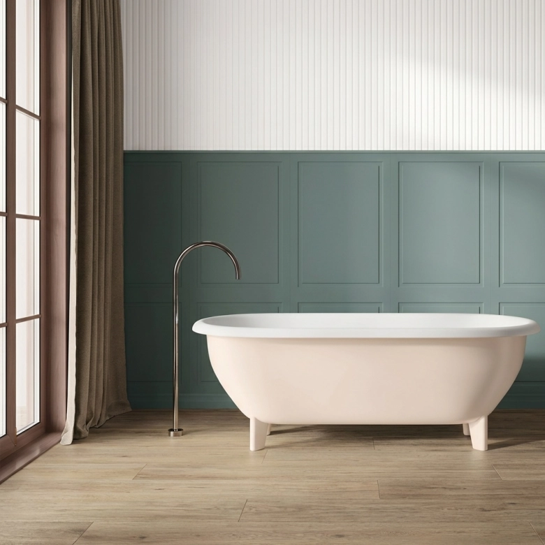 Carrelage mur Boiserie décor duomo vert 60x120 cm